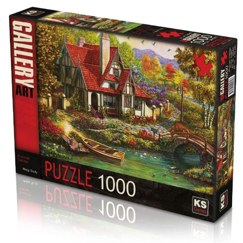 Ks Games River Side Cottage Design 1000 Pieces