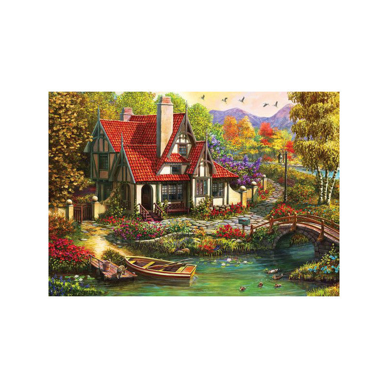 Ks Games River Side Cottage Design 1000 Pieces