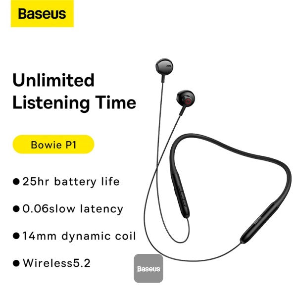 Baseus Bowie P1 Neckband Wireless Earphones Baseus Bowie P1 Neckband Wireless Earphones