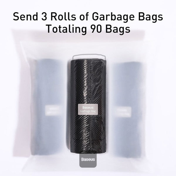 Baseus Leather Car Garbage Bin Bag Waterproof Leakproof