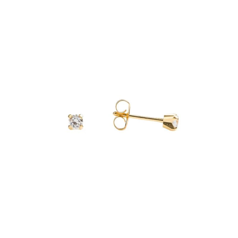 Studex Sensitive Cubic Zirconia Stud Earrings 3MM – Safe