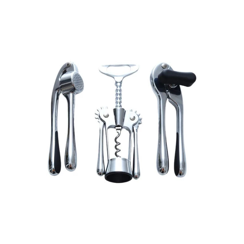 Berlinger Haus 4-Piece Silver Kitchen Gadget Set – Steel