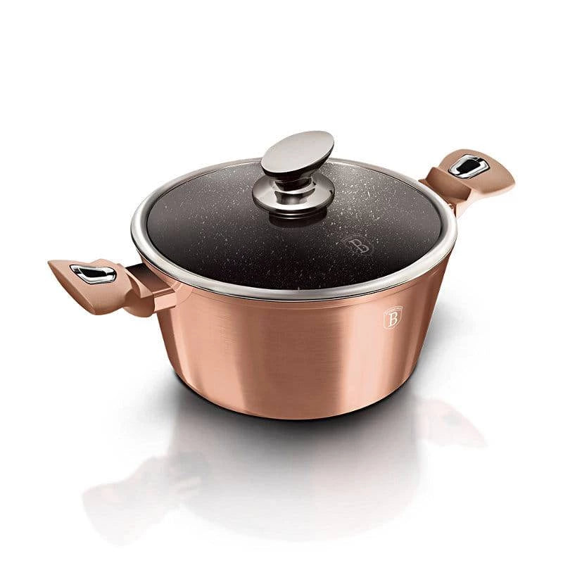 Berlinger Haus 28cm Casserole with Lid – Rose Gold Edition