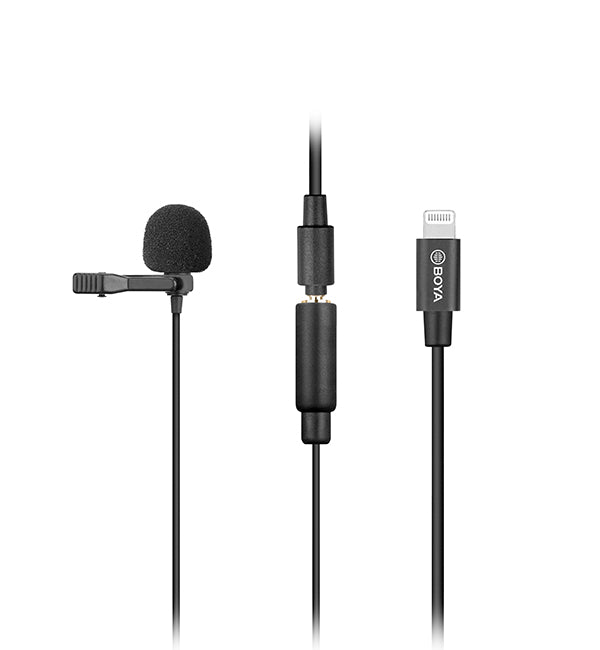 Boya Clip-on Lavalier Microphone for iOS devices