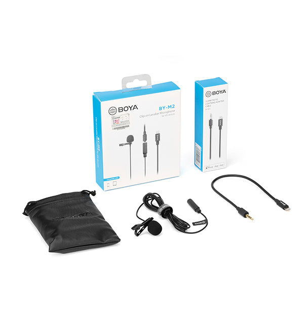 Boya Clip-on Lavalier Microphone for iOS devices Boya Clip-on Lavalier Microphone for iOS devices