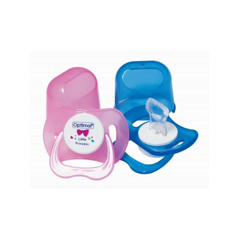 Optimal Round Nipple Silicone Pacifier with Cover