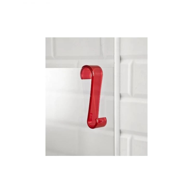 Primanova Curved Towel Hook – Bold Red Wall Accent