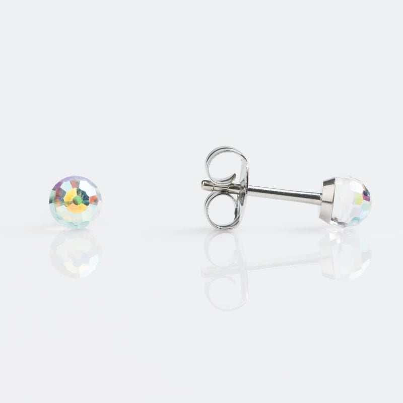 Studex Tiny Tips Crystal Ball Stainless 4MM Earrings – Safe