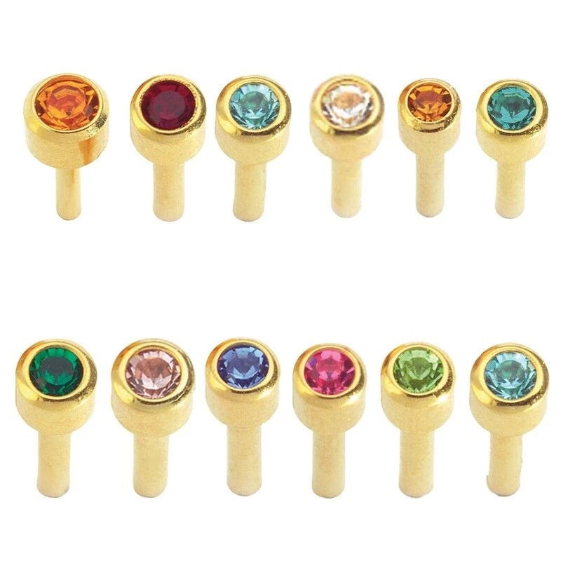 STUDEX Mini Birthstone Earrings – Assorted Colors