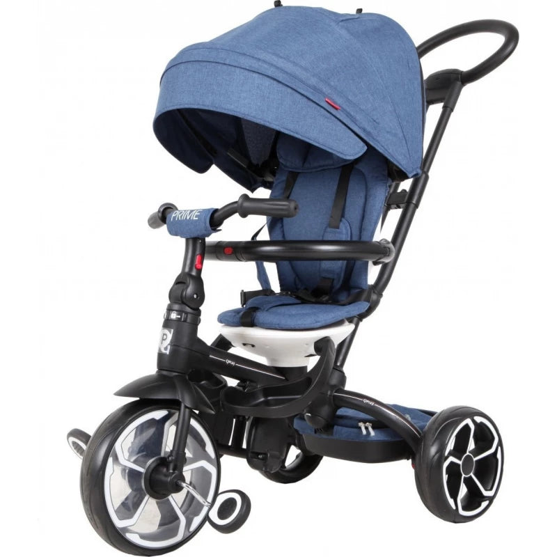 QPlay Prime 6-in-1 Kids Tricycle – Blue, For Kids 6 Months & Up QPlay Prime 6-in-1 Kids Tricycle – Blue, For Kids 6 Months & Up