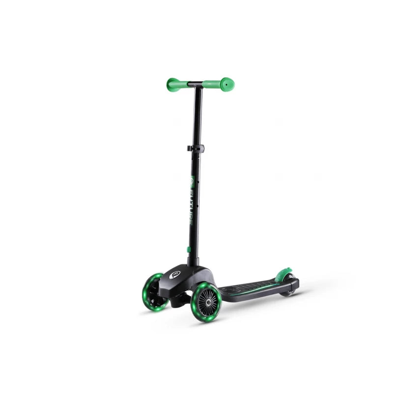 QPlay Future Kids Scooter – Green, 3-Wheel Light-Up Ride QPlay Future Kids Scooter – Green, 3-Wheel Light-Up Ride