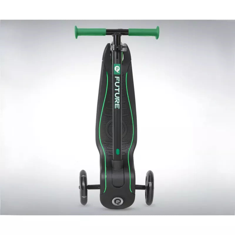 QPlay Future Kids Scooter – Green, 3-Wheel Light-Up Ride QPlay Future Kids Scooter – Green, 3-Wheel Light-Up Ride