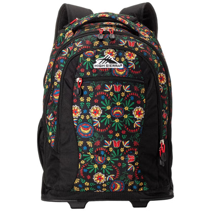 High Sierra Wheeled Backpack – Black, Versatile for Travel