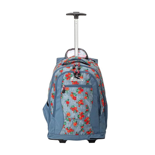 High Sierra Curve Wheeled Backpack – Dark Blue & Durable