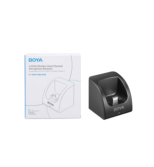 Boya 2.4GHz Wireless Dual-Chanel Microphone Receiver BY-WM4 PRO RXO Boya 2.4GHz Wireless Dual-Chanel Microphone Receiver BY-WM4 PRO RXO