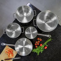 Royalford RF10978 9Pcs Stainless Steel Cookware Set