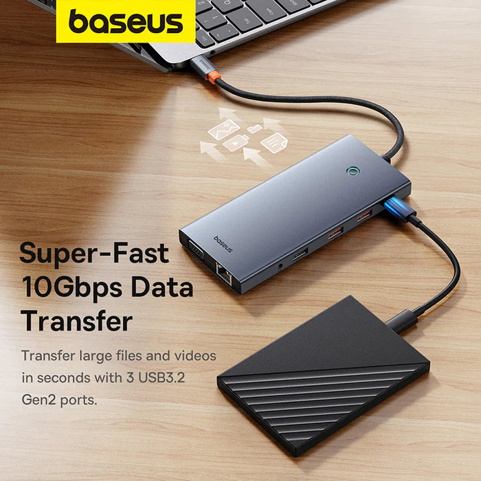 Baseus PortalJoy Series 13-Port HUB Space Grey Baseus PortalJoy Series 13-Port HUB Space Grey