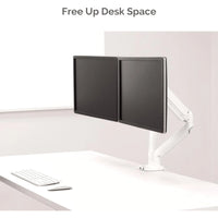 Fellowes Platinum Series Adjustable Dual Monitor Arm - White