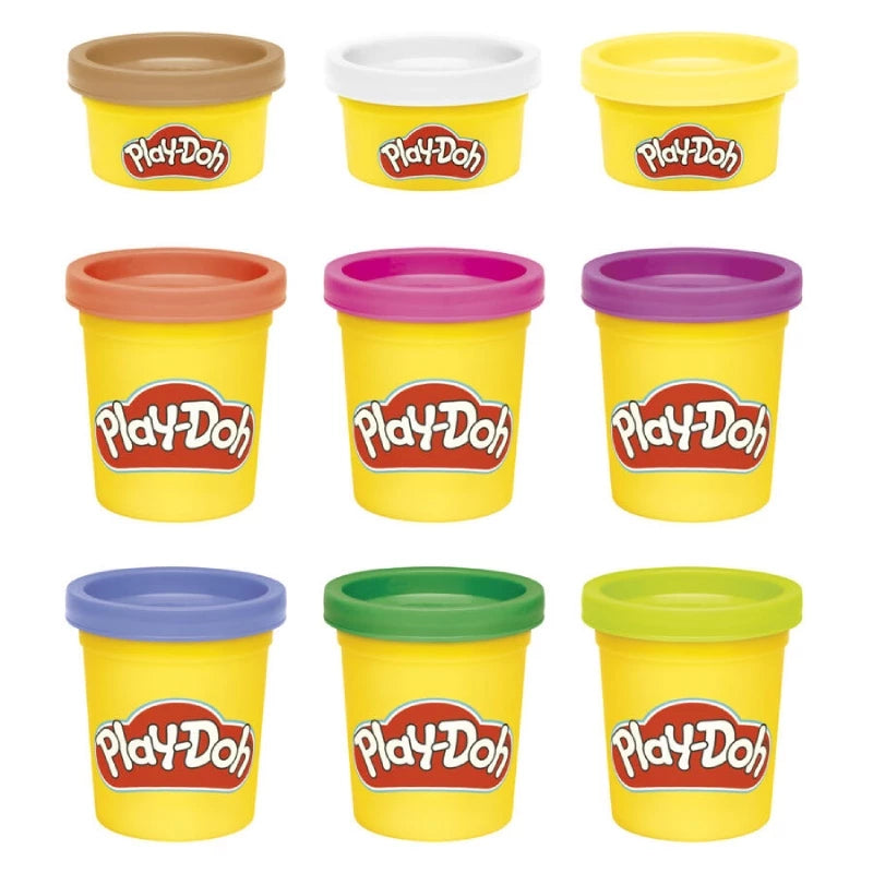 Hasbro Play-Doh Colorful Compound 9-Pack - Fun Play for Kids Hasbro Play-Doh Colorful Compound 9-Pack - Fun Play for Kids