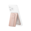 UNIQ Heldro ID Magnetic Card Holder with Grip-Band and Stand Blush