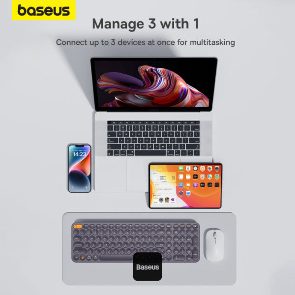 Baseus K01B Wireless Tri-Mode Keyboard - Grey