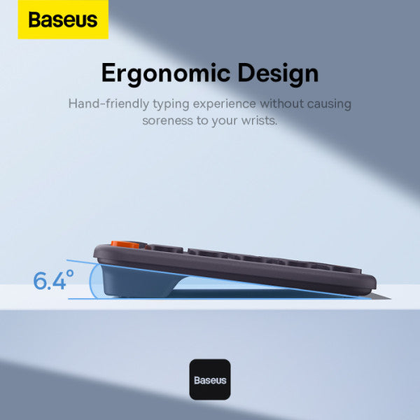 Baseus K01B Wireless Tri-Mode Keyboard - Grey Baseus K01B Wireless Tri-Mode Keyboard - Grey
