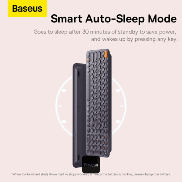 Baseus K01B Wireless Tri-Mode Keyboard - Grey Baseus K01B Wireless Tri-Mode Keyboard - Grey