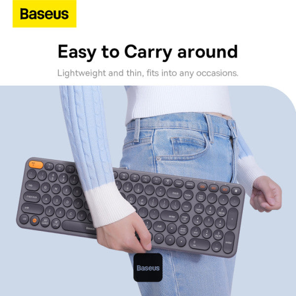 Baseus K01B Wireless Tri-Mode Keyboard - Grey Baseus K01B Wireless Tri-Mode Keyboard - Grey