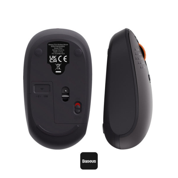 Baseus F01B Tri-Mode Wireless Mouse Frosted - Gray Baseus F01B Tri-Mode Wireless Mouse Frosted - Gray