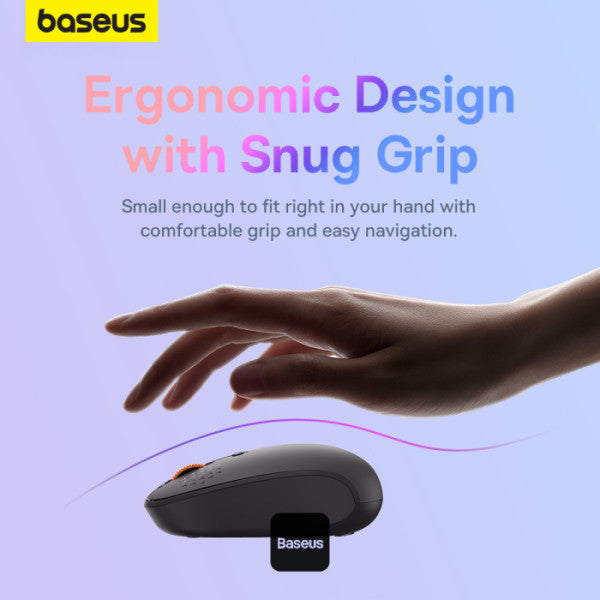 Baseus F01B Tri-Mode Wireless Mouse Frosted - Gray Baseus F01B Tri-Mode Wireless Mouse Frosted - Gray