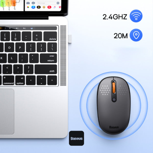 Baseus F01B Tri-Mode Wireless Mouse Frosted - Gray Baseus F01B Tri-Mode Wireless Mouse Frosted - Gray