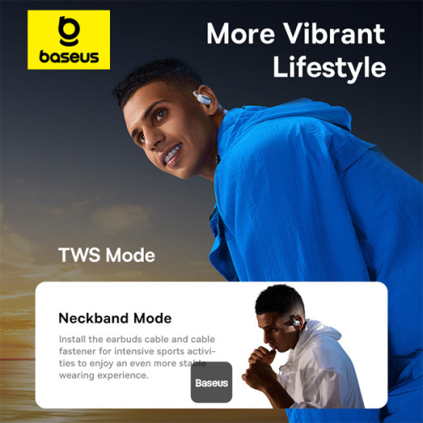Baseus Eli Sport 1 Open-Ear Wireless Earbuds IPX4 ENC Mics Baseus Eli Sport 1 Open-Ear Wireless Earbuds IPX4 ENC Mics