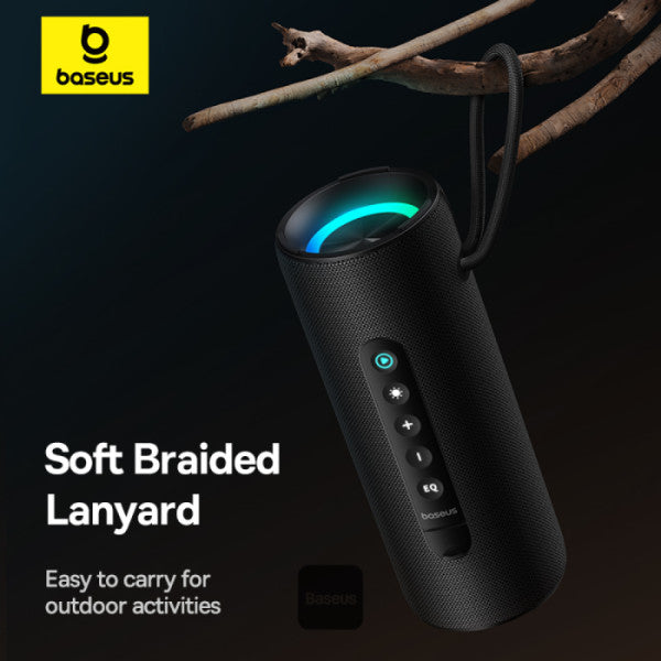 مكبر صوت من باسيوس بتقنية البلوتوث مع إضاءة ار جي بي ومدة تشغيل تصل إلى 15 ساعة  AeQur VO20