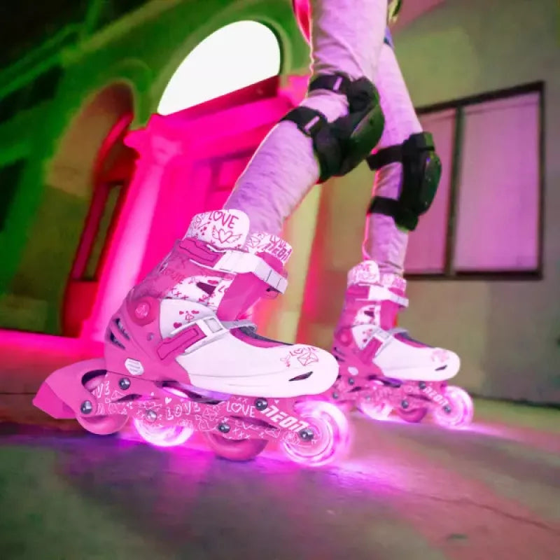 Yvolution Roller Skates - Pink Color for Kids and Teens