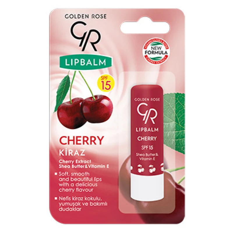 Golden Rose Cherry Lip Balm SPF 15 – 4.6g Golden Rose Cherry Lip Balm SPF 15 – 4.6g