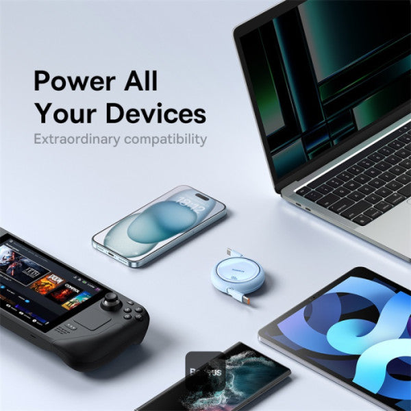 Baseus 100W Retractable Type C to Type C Fast Charging Data Cable 1M Baseus 100W Retractable Type C to Type C Fast Charging Data Cable 1M