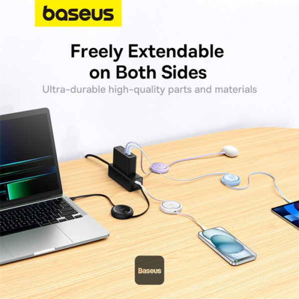 Baseus 100W Retractable Type C to Type C Fast Charging Data Cable 1M Baseus 100W Retractable Type C to Type C Fast Charging Data Cable 1M