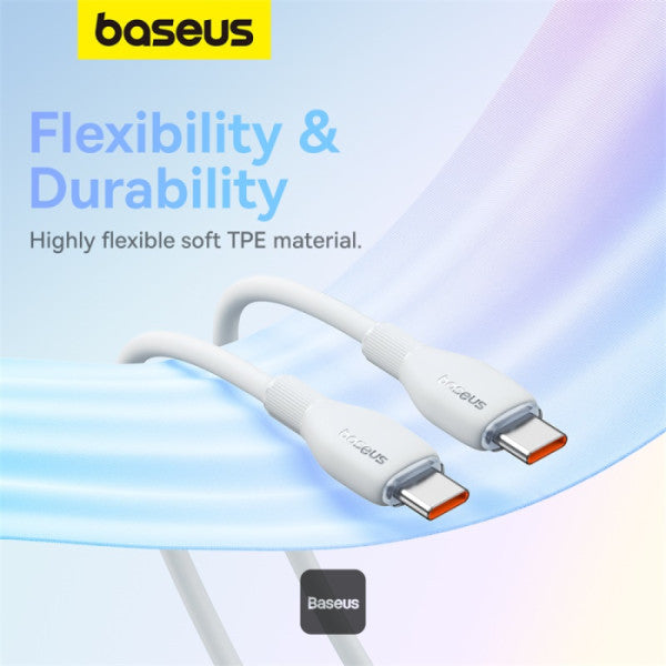 Baseus Pudding Series Fast Charging Cable Type-C to Type-C 100W 5A 1.2m Baseus Pudding Series Fast Charging Cable Type-C to Type-C 100W 5A 1.2m