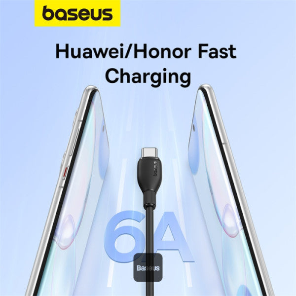 Baseus Pudding Series Fast Charging Cable USB-A to Type-C 100W 6A 1.2m Baseus Pudding Series Fast Charging Cable USB-A to Type-C 100W 6A 1.2m