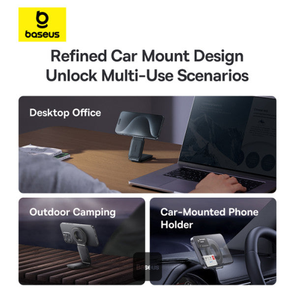 حامل هاتف سيارة مغناطيسي دوار Baseus C02 Prime Trip 360° 