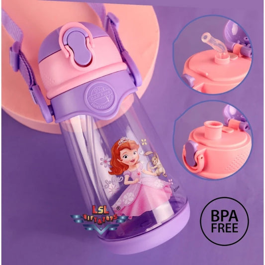 قارورة ماء بلاستيكية 740ML | خالية من BPA | غطائين مختلفين