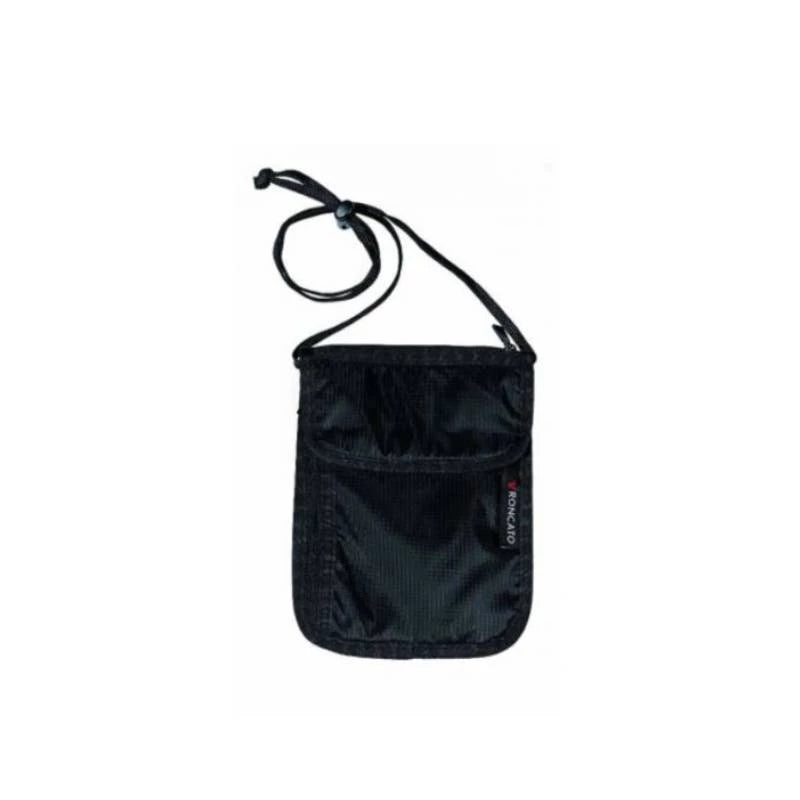 Roncato Security Flat Utility Bag – Sleek Black & Secure Roncato Security Flat Utility Bag – Sleek Black & Secure
