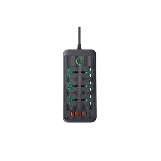 QVQ Power Socket 6 Outlets, 4 USB, and 2 Type-C Ports