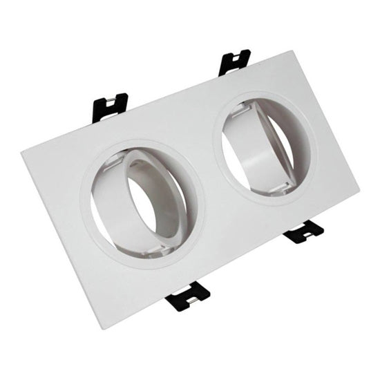 Double White Plastic Spot Frame 17.29.32.9cm Vetro VE-0046 Double White Plastic Spot Frame 17.29.32.9cm Vetro VE-0046