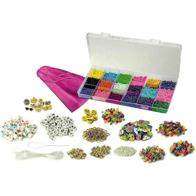 CRA-Z-ART Shimmer 'N Sparkle Bead Mania Friendship Studio – DIY Bracelet Making Kit