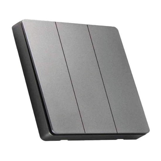 Gray Wireless Triple Switch QVQ Gray Wireless Triple Switch QVQ