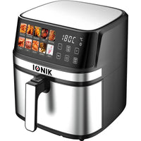 IONIK 8L Air Fryer – 1700W, LED Touch, Stainless Steel