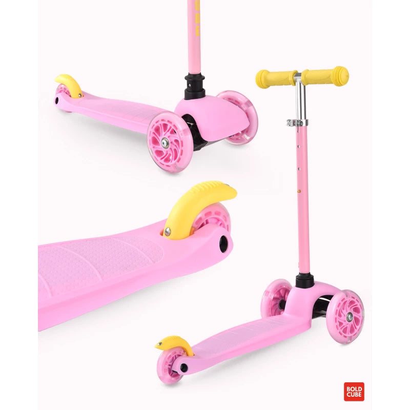 Bold Cube Teeny Three-Wheel Scooter for Kids – Pink Bold Cube Teeny Three-Wheel Scooter for Kids – Pink