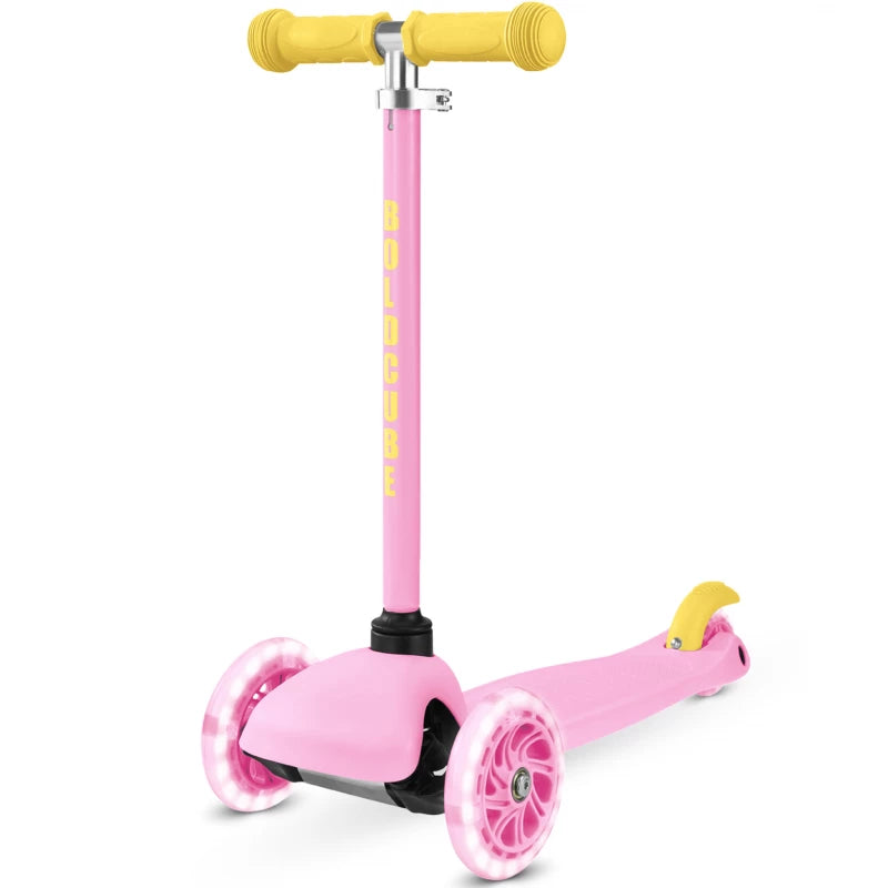 Bold Cube Teeny Three-Wheel Scooter for Kids – Pink Bold Cube Teeny Three-Wheel Scooter for Kids – Pink