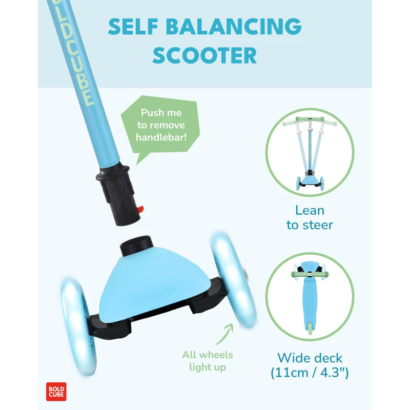 Boldcube Teeny Blue Three-Wheel Scooter | Ages 3-6 Boldcube Teeny Blue Three-Wheel Scooter | Ages 3-6